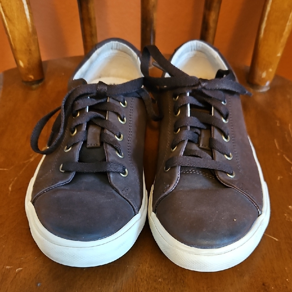 Sperry Brown Leather Tie Shoes Youth